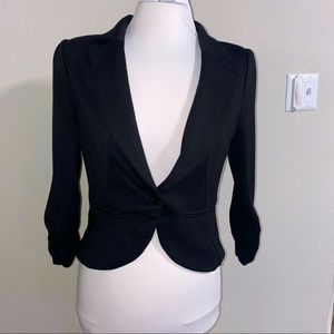 Black blazer cute details